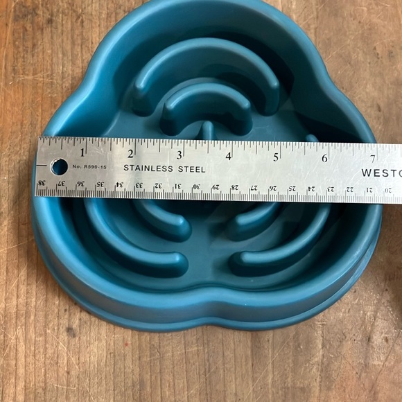 Blue Slow Feeder Dog Bowl - Picture 3 of 3